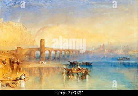 Coblenz par JMW Turner (1775-1851), aquarelle, 1842 Banque D'Images