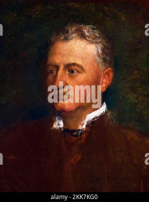 Cecil Rhodes. Portrait de Cecil John Rhodes (1853-1902) par George Frederic Watts (1817-1904), huile sur toile, 1898. Banque D'Images