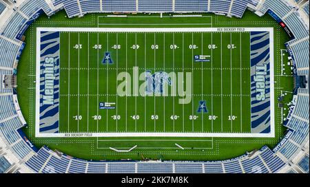 Simmons Bank Liberty Stadium de Memphis - domicile de l'équipe de football des Tigers - vue aérienne - MEMPHIS, ÉTATS-UNIS - 7 NOVEMBRE 2022 Banque D'Images