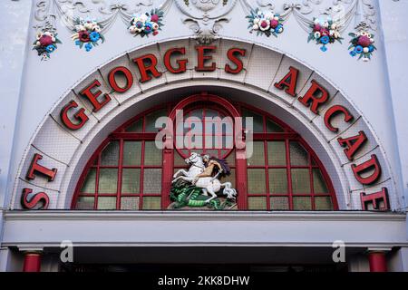 St Georges Arcade à Falmouth Cornwall. Banque D'Images