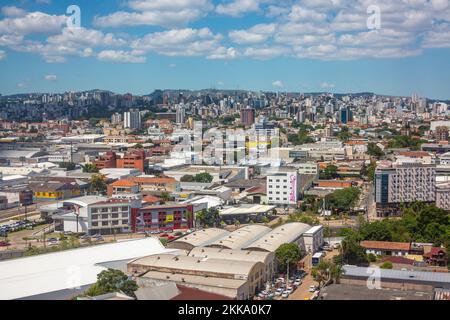 Porto Alegre, Brésil - 16 février 2018 : vue panoramique aérienne de Porto Alegre au Brésil. Banque D'Images