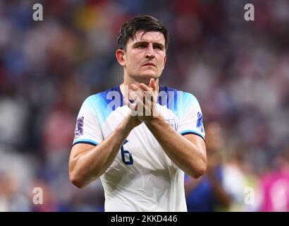 Al Khor, Qatar, 25th novembre 2022. Harry Maguire d'Angleterre pendant le match de la coupe du monde de la FIFA 2022 au stade Al Bayt, Al Khor. Le crédit photo devrait se lire: David Klein / Sportimage Banque D'Images