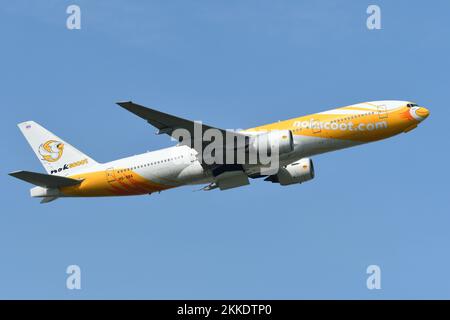 Préfecture de Chiba, Japon - 05 mai 2019 : Boeing B777-200ER (HS-XBA) de NokScoot. Banque D'Images