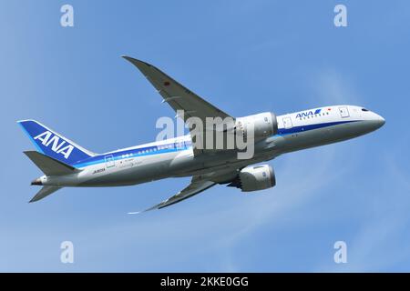 Préfecture de Chiba, Japon - 05 mai 2019 : Boeing B787-8 Dreamliner (JA805A) de All Nippon Airways (ANA). Banque D'Images