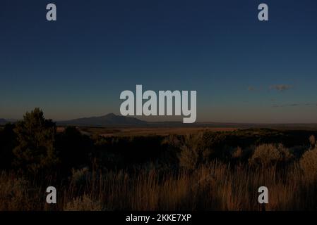 Début de l'automne dans les montagnes San Juan du Colorado - vue sur la montagne Ute au coucher du soleil Banque D'Images