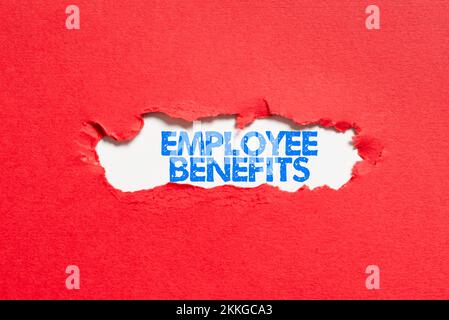 Affichage conceptuel avantages pour les employés. Rémunération indirecte et non monétaire d'une idée d'entreprise versée à un employé Banque D'Images