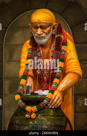 Sai Baba de Shirdi était un maître spirituel indien qui était et est considéré par ses fidèles comme un saint, un fakir et un satguru. Sur 15 octobre 1918, avant Banque D'Images