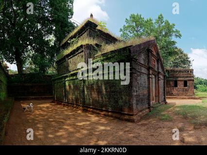 Shri Saptakoteshwar Temple du Dieu hindou Shiva construit en pierre laterite un temple était la famille des dirigeants de Kadamba dans l'état Goa India10 15 2022 Banque D'Images