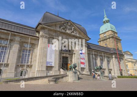 Hessian State Museum, Friedensplatz, Darmstadt, Hesse, Allemagne, Europe Banque D'Images