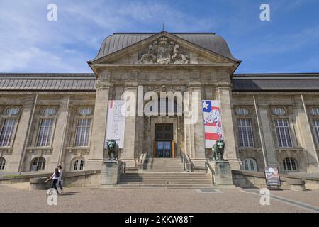 Hessian State Museum, Friedensplatz, Darmstadt, Hesse, Allemagne, Europe Banque D'Images