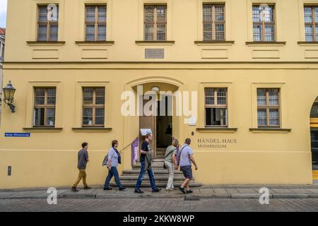 Händel House, Große Nikolaistrasse, Halle an der Saale, Saxe-Anhalt, Allemagne, Europe Banque D'Images