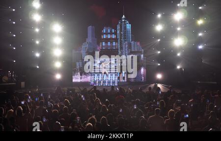 Hollywood, États-Unis. 25th novembre 2022. Gloria Trevi se produit sur scène au Hard Rock Live au Seminole Hotel and Casino Hollywood, à Hollywood, Floride, vendredi, 25 novembre 2022. Photo de Gary I Rothstein crédit: UPI/Alay Live News Banque D'Images