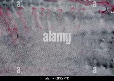 rose et gris peint sur papier aquarelle texture d'arrière-plan Banque D'Images