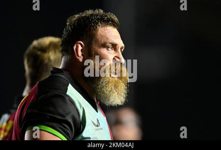 Twickenham, Royaume-Uni. 25th novembre 2022. Rugby, premier ministre. Harlequins V Gloucester. La fonction Stiop. Twickenham. Irne Herbst (Harlequins) pendant le match de rugby Harlequins V Gloucester Gallagher Premiership. Credit: Sport en images/Alamy Live News Banque D'Images