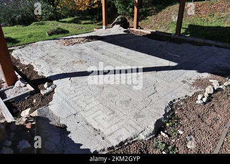 Passo di Mirabella - Modaico delle terme romane di Aeclanum Banque D'Images