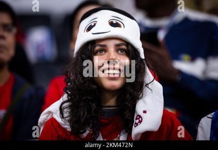Doha, Qatar. 25th novembre 2022. USA Fan England - USA World Cup 2022 au Qatar 25.11.2022 Credit: Moritz Muller/Alamy Live News Banque D'Images