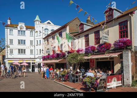 Angleterre, East Sussex, Brighton, The Lanes, restaurant italien Donatello Banque D'Images