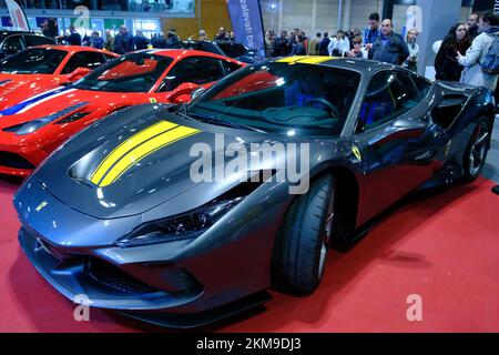 Madrid, Espagne. 26th novembre 2022. Un véhicule classique de la marque ferrari F8 est exposé lors du salon RetroMóvil 2022 de Madrid, à Ifema à Madrid. Retromovil 2022 Madrid, la foire du secteur automobile et moto classique de Madrid, aura lieu de 25 novembre à 27. (Credit image: © Atilano Garcia/SOPA Images via ZUMA Press Wire) Banque D'Images