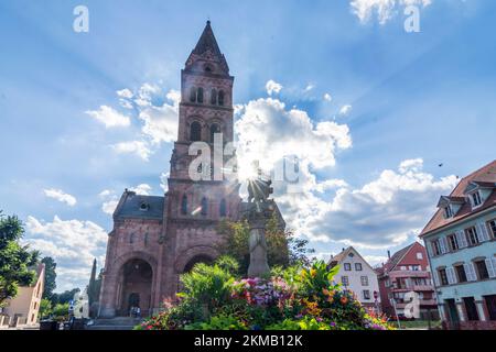 Munster (Münster im Elsss, Minschter) : Église protestante d'Alsace (Elsss), Haut-Rhin (Oberelsss), France Banque D'Images
