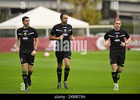 Rome, Italie. 26th novembre 2022. Arbitre Massimiliano Bonomo pendant les 10th jours de la série A Championship entre A.S. Les femmes roms et Pomigliano Calcio Femminile au stadio Tre Fontane le 26th novembre 2022 à Rome, Italie. Crédit : Agence photo indépendante/Alamy Live News Banque D'Images