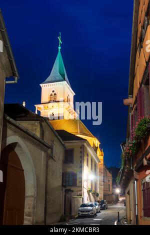 Ribeauville (Rappoltsweiler, Rappschwihr) : l'église catholique Saint-Grégoire (Église catholique Saint-Grégoire) en Alsace (Elssass), Haut-Rhin (Oberelssass) Banque D'Images