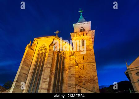 Ribeauville (Rappoltsweiler, Rappschwihr) : l'église catholique Saint-Grégoire (Église catholique Saint-Grégoire) en Alsace (Elssass), Haut-Rhin (Oberelssass) Banque D'Images