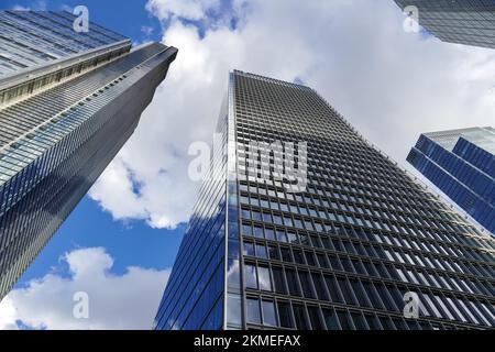 100 Bishopsgate gratte-ciel et Heron Tower, 110 bâtiments Bishopsgate dans la ville de Londres, Angleterre Royaume-Uni Banque D'Images