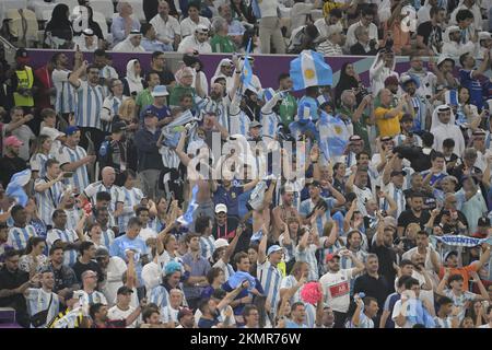 Doha -Qatar 26 novembre 2022, coupe du monde de la Fifa Qatar Argentine et Mexique au stade Lusail Banque D'Images