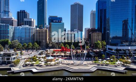 Elizabeth Quay, The Esplanade, Perth, Australie occidentale Banque D'Images