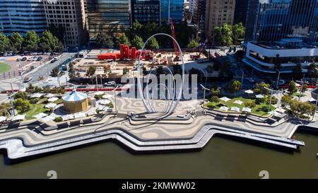 Elizabeth Quay, The Esplanade, Perth, Australie occidentale Banque D'Images