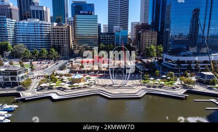 Elizabeth Quay, The Esplanade, Perth, Australie occidentale Banque D'Images