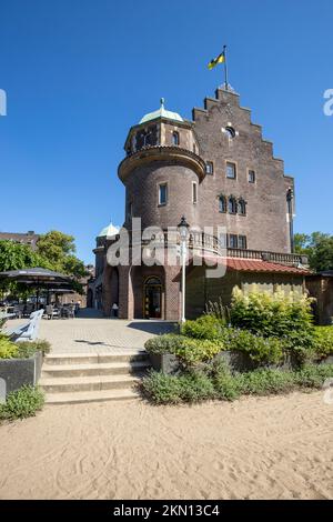 Gladbeck - vue sur le parc du manoir du château de Wittringen, Rhénanie-du-Nord Westphalie, Allemagne, 25.06.2020 Banque D'Images