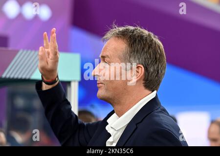 Kasper HJULMAND (coach, DEN), geste, vagues, image unique, motif court, portrait, portrait, portrait. Match 23, Groupe D France (FRA) - Danemark (DEN) 2-1 sur 26 novembre 2022, Stade 974 coupe du monde de football 20122 au Qatar de 20 novembre. - 18.12.2022 ? Banque D'Images