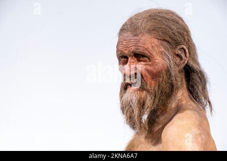 Ötzi, également appelé Iceman. Bozen, Italie Banque D'Images