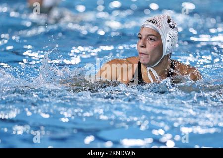 Piscine Babel, Rome, Italie, 26 novembre 2022, Agnese Cocchiere (SIS Roma) pendant SIS Roma contre RN Florentia - Waterpolo Italian Serie A1 femmes Banque D'Images