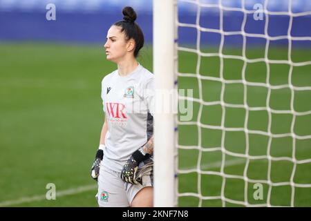 Alex Brooks #1 de Blackburn Rovers pendant le match de coupe de la Ligue continentale de FA Womens Liverpool Womens contre Blackburn Rovers Ladies à Prenton Park, Birkenhead, Royaume-Uni, 27th novembre 2022 (photo de Phil Bryan/News Images) à Birkenhead, Royaume-Uni, le 11/27/2022. (Photo de Phil Bryan/News Images/Sipa USA) Banque D'Images