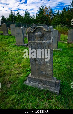 « Le cimetière le mieux défendu au monde », cimetière familial McNabs sur l'île McNabs, à côté de fort McNab Banque D'Images