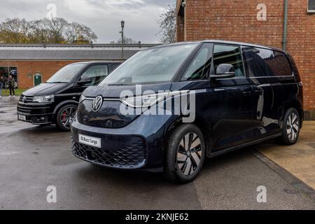 ID Volkswagen. Buzz Cargo, exposé à l'assemblée du cheval de travail tenue au Centre du patrimoine de Bicester le 27th novembre 2022 Banque D'Images