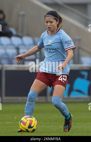 Manchester, Royaume-Uni. 27th novembre 2022. Manchester City Academy Stadium, Manchester, Greater Manchester, 27th novembre 2022 la FA WomenÕs Continental Tires League Cup Manchester City v Sunderland Yui Hasegawa de Manchester City Women crédit: Touchlinepics/Alay Live News Banque D'Images