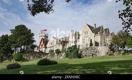 Santander, Espagne - 31 octobre 2022 : Palacio de la Magdalena, résidence d'été royale espagnole. Santander, Cantabrie Banque D'Images