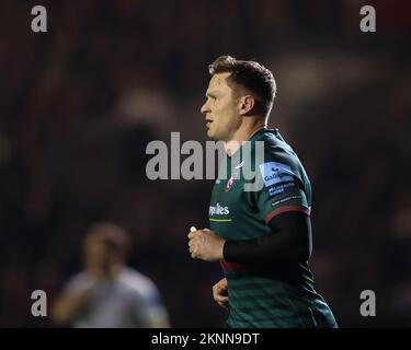 Chris Ashton, de Leicester Tigers, lors du match Gallagher Premiership Leicester Tigers vs London Irish à Mattioli Woods Welford Road, Leicester, Royaume-Uni, 27th novembre 2022 (photo de Nick Browning/News Images) Banque D'Images