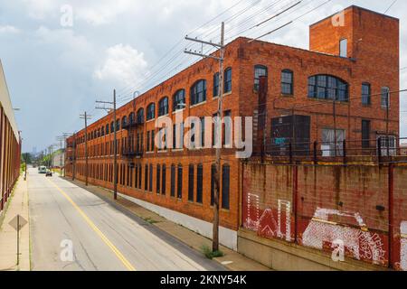 L'usine Ford Piquette 'Model T' est située dans le quartier historique industriel de Piquette Avenue de Milwaukee Junction, Detroit, Michigan, États-Unis. Banque D'Images