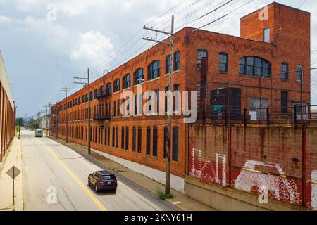 L'usine Ford Piquette 'Model T' est située dans le quartier historique industriel de Piquette Avenue de Milwaukee Junction, Detroit, Michigan, États-Unis. Banque D'Images