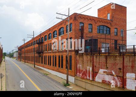 L'usine Ford Piquette 'Model T' est située dans le quartier historique industriel de Piquette Avenue de Milwaukee Junction, Detroit, Michigan, États-Unis. Banque D'Images