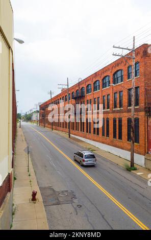 L'usine Ford Piquette 'Model T' est située dans le quartier historique industriel de Piquette Avenue de Milwaukee Junction, Detroit, Michigan, États-Unis. Banque D'Images