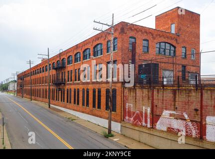 L'usine Ford Piquette 'Model T' est située dans le quartier historique industriel de Piquette Avenue de Milwaukee Junction, Detroit, Michigan, États-Unis. Banque D'Images