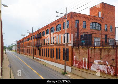 L'usine Ford Piquette 'Model T' est située dans le quartier historique industriel de Piquette Avenue de Milwaukee Junction, Detroit, Michigan, États-Unis. Banque D'Images