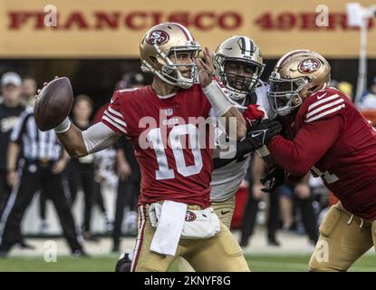 San Francisco 49ers linebacker Dre Greenlaw (57) during an NFL football  game against the New Orleans Saints in Santa Clara, Calif., Sunday, Nov.  27, 2022. (AP Photo/Godofredo A. Vásquez Stock Photo - Alamy