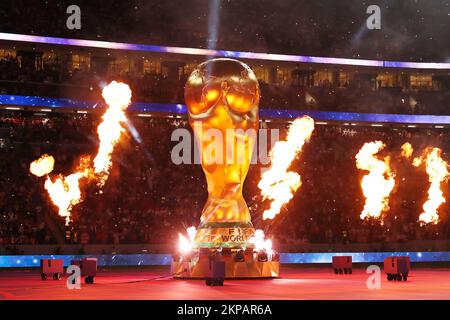 Al Khor, Qatar. 27th novembre 2022. Vue générale football/Soccer : session d'ouverture de la coupe du monde de la FIFA Qatar 2022 Stage Groupe E match entre l'Espagne 1-1 Allemagne au stade Al Bayt à Al Khor, Qatar . Crédit: Mutsu Kawamori/AFLO/Alay Live News Banque D'Images