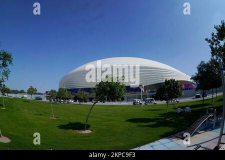 Al Wakrah, Qatar. 28th novembre 2022. Stade Al Janoub lors de la coupe du monde de la FIFA, Qatar. , . À Al Wakrah, au Qatar. (Photo de Bagu Blanco/PRESSIN) crédit: PRESSINPHOTO SPORTS AGENCY/Alay Live News Banque D'Images